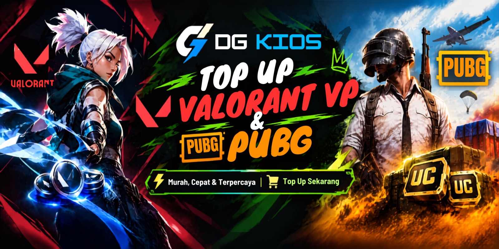 Top Up Valorant VP & PUBG
