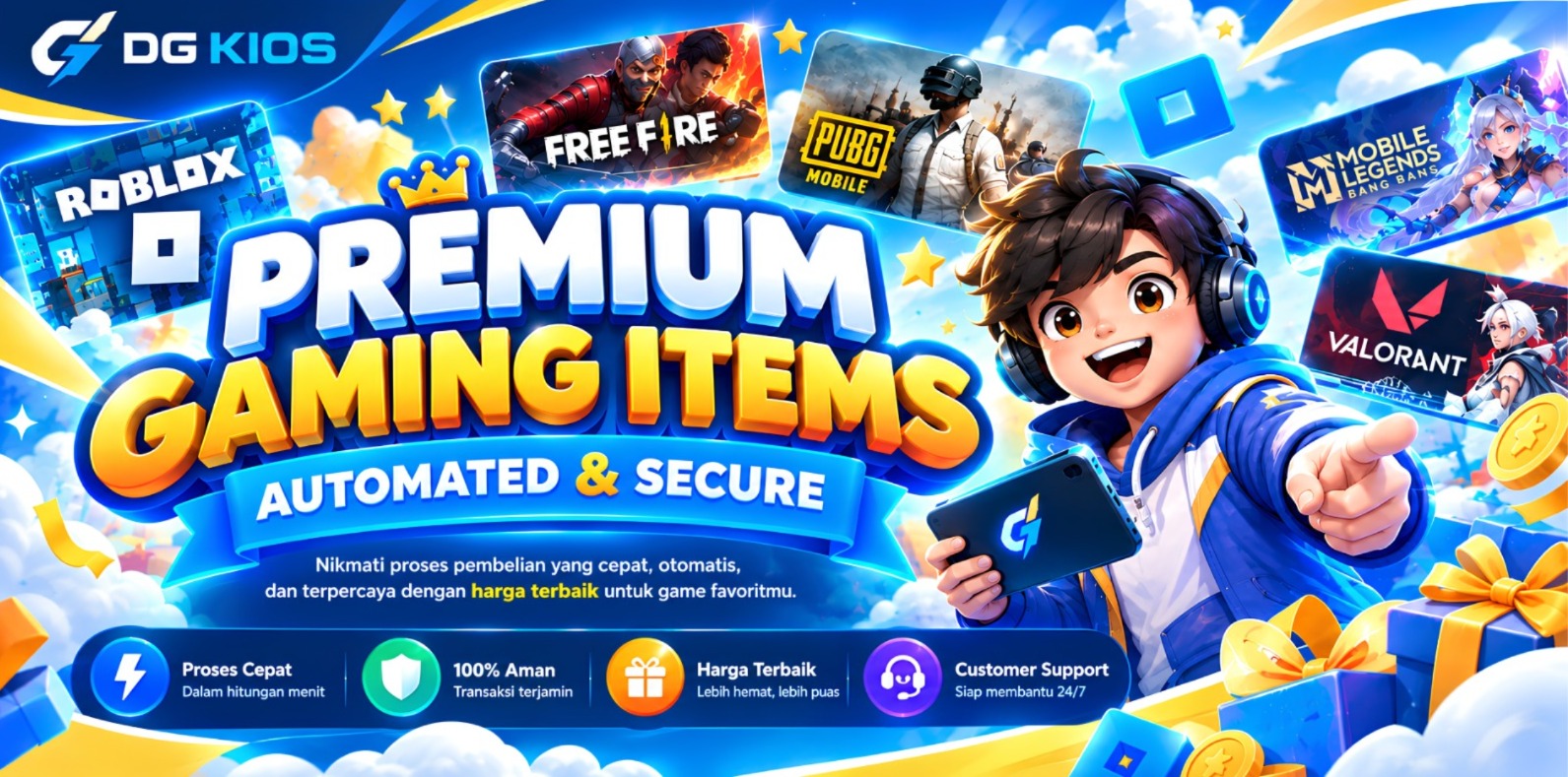 Premium Gaming Items - Automated & Secure