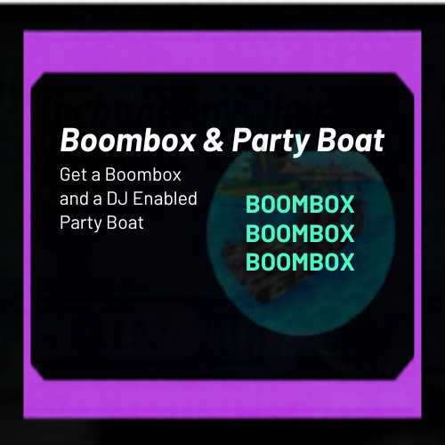 Boombox & Party Boat