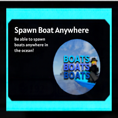 Spawn Boat Anywhere